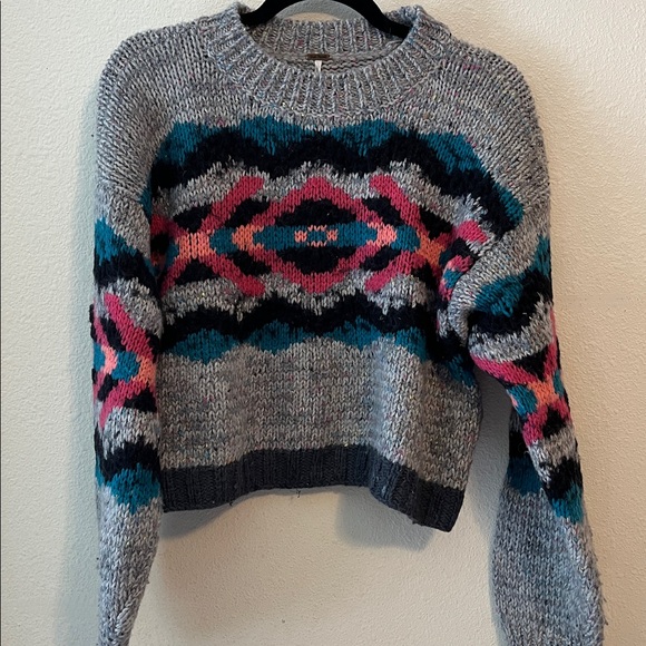 FREE PEOPLE I Heart You Sweater In Multi - Picture 4 of 10